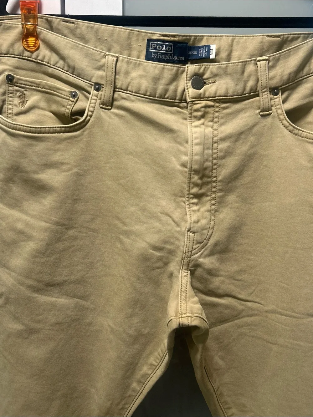 38 × 30 Khaki Pants, Vintage Ralph Lauren Polo, Horse & Rider Logo